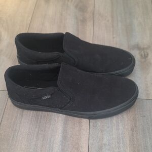 Vans Men's Classic Black Slip-On Loafers